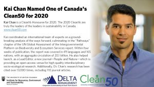 Kai named one of Canada’s Clean16